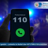 Notrufausfall Polizei und alternative Erreichbarkeiten, unter 0271 7099-3138 oder den Notruf der Feuerwehr 112 kann man uns erreichen