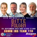 Komm ins Team 110 - das Thema unserer Bürgersprechstunde bei Radio Siegen